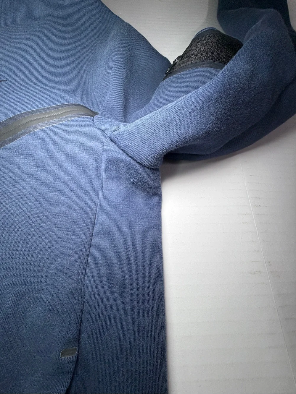 Nike Navy Blue Zip Hoodie with Hood